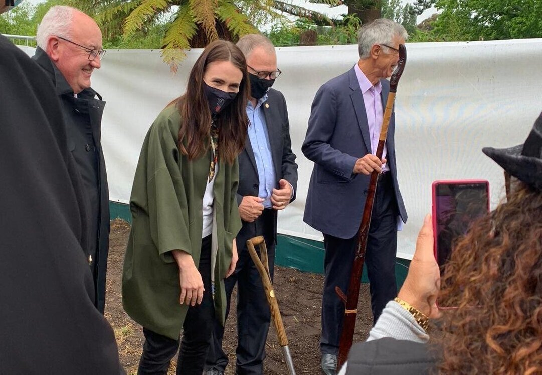 Jacinda Ardern at the Waikato Sod-Turning
