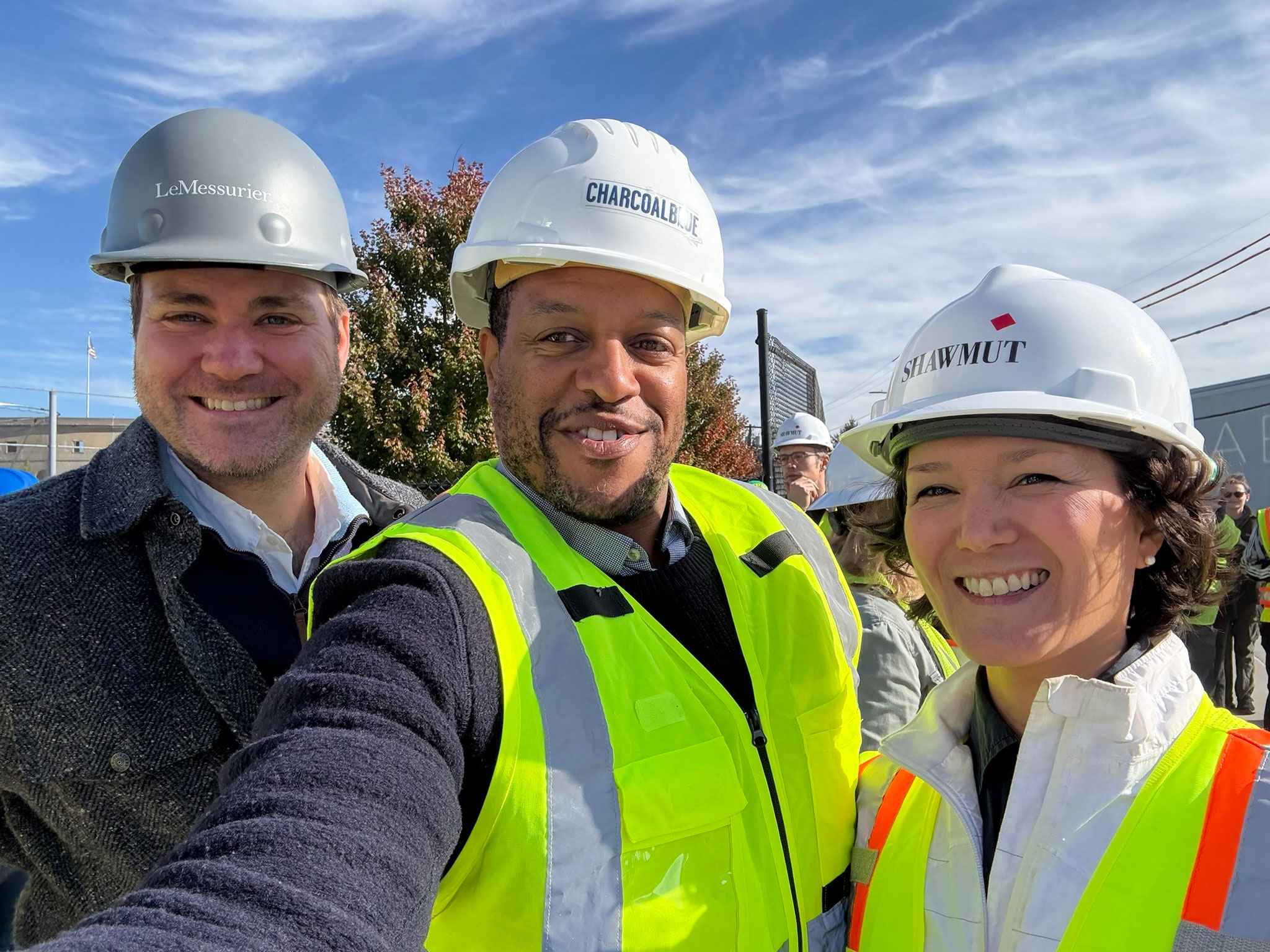 Team members pose for a photo at American Repertory Theater