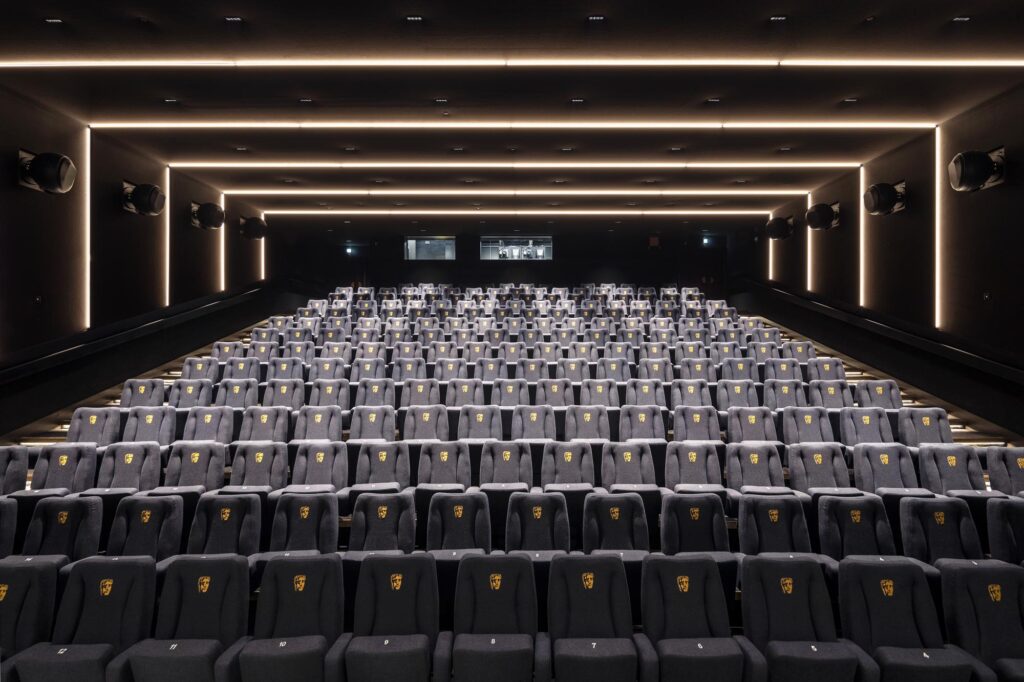 Empty seating at Cinema 12 at 195 Piccadilly.