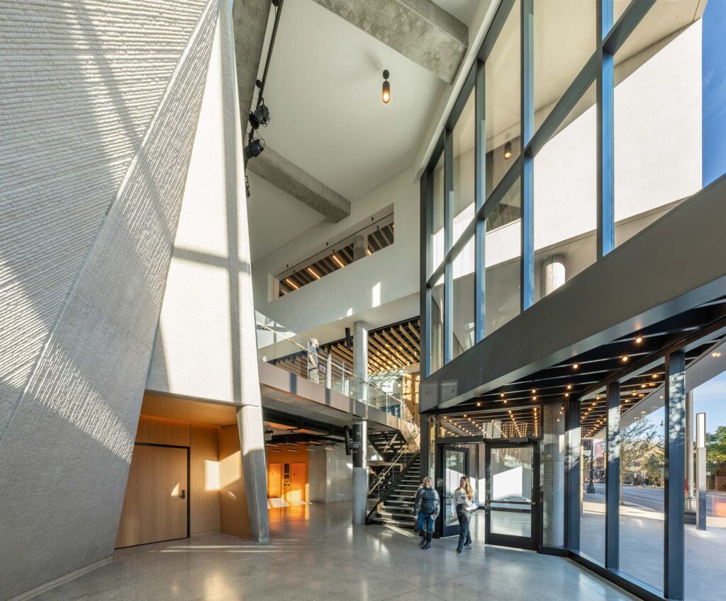 The sunlit foyer.