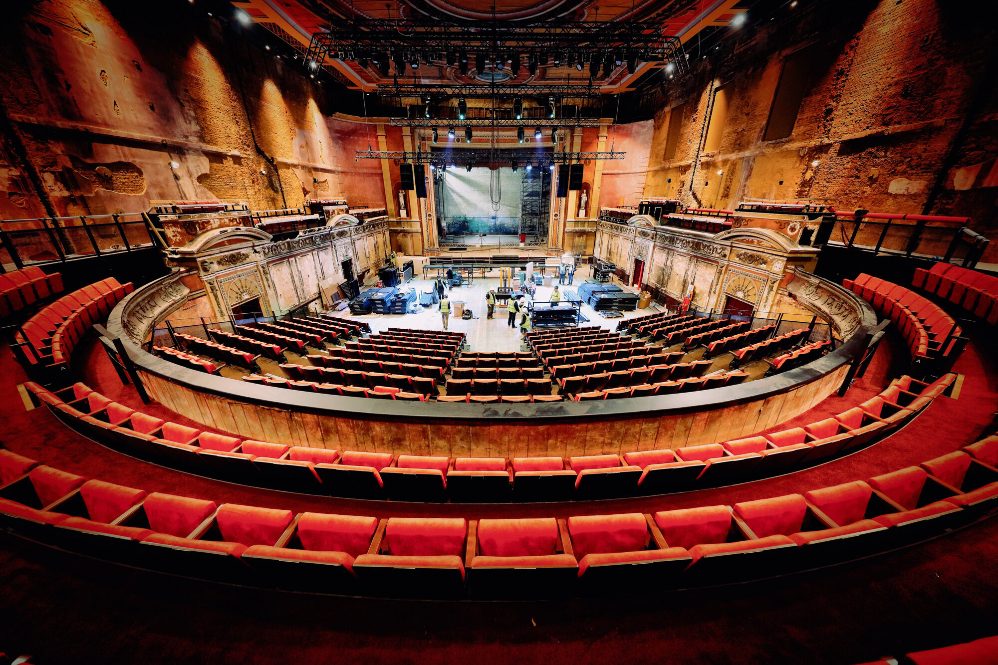 Alexandra Palace view from circular balcony seating