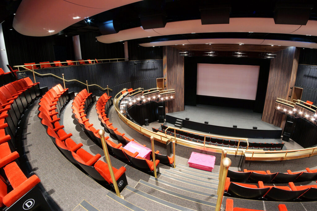 View of the stage from the balcony.