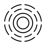 Icon of circular emanating waves